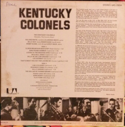 Kentucky Colonels, The - Kentucky Colonels (LP Tweedehands) - Discords.nl