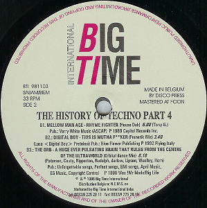 Various - The History Of Techno Part 4 (LP Tweedehands) - Discords.nl