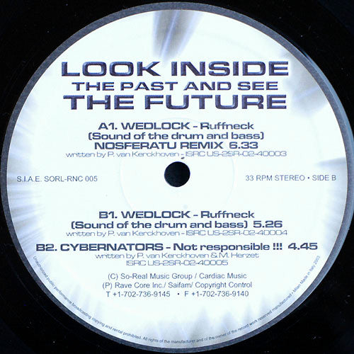 Wedlock / Cybernators - Look Inside The Past And See The Future (12" Tweedehands) - Discords.nl