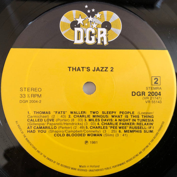 Various - That's Jazz 2 (LP Tweedehands) - Discords.nl
