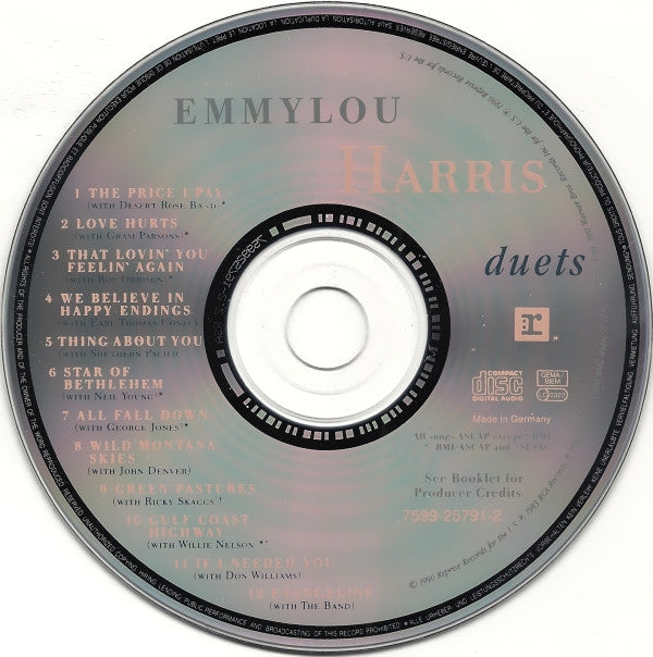 Emmylou Harris - Duets (CD Tweedehands) - Discords.nl