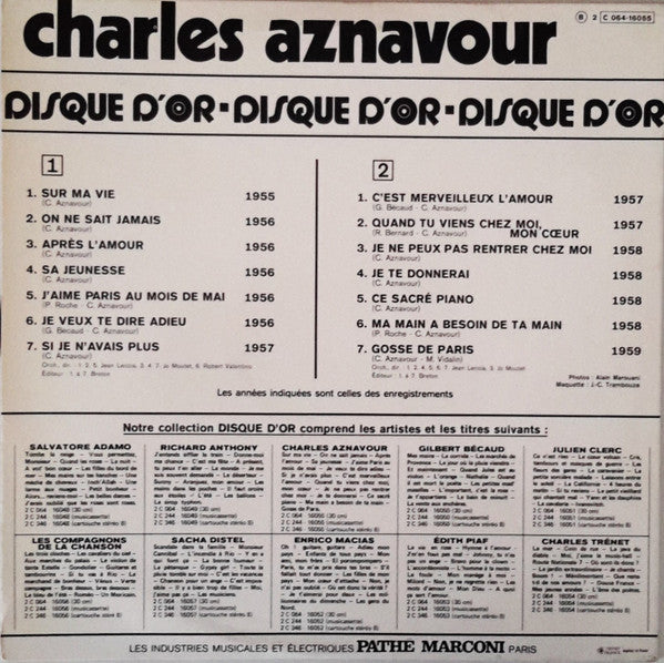 Charles Aznavour - Le Disque D'or De Charles Aznavour (LP Tweedehands) - Discords.nl