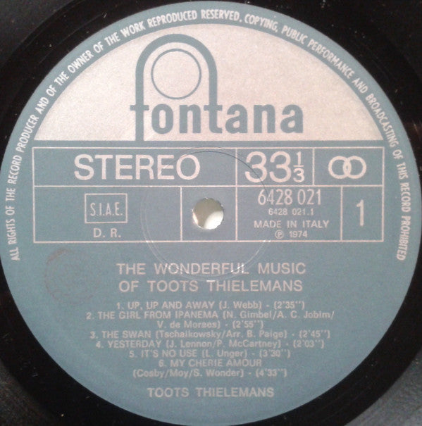 Toots Thielemans - The Wonderful Music Of Toots Thielemans (LP Tweedehands) - Discords.nl