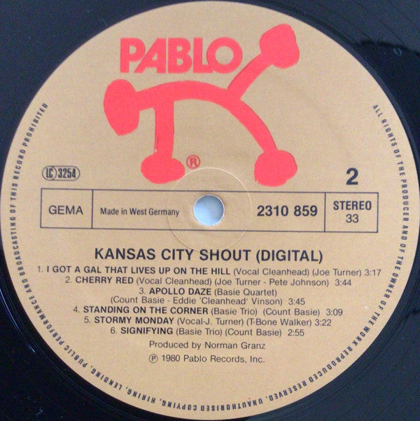 Count Basie, Big Joe Turner, Eddie "Cleanhead" Vinson - Kansas City Shout (LP Tweedehands) - Discords.nl