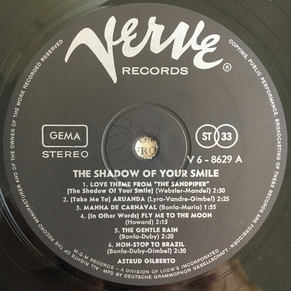 Astrud Gilberto - The Shadow Of Your Smile (LP Tweedehands) - Discords.nl
