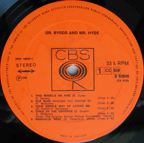 Byrds, The - Dr. Byrds & Mr. Hyde (LP Tweedehands) - Discords.nl