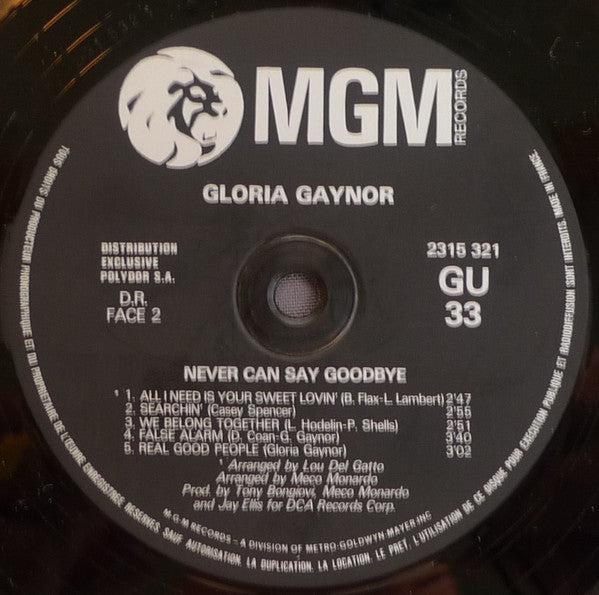 Gloria Gaynor - Never Can Say Goodbye (LP Tweedehands) - Discords.nl