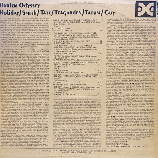 Various - Harlem Odyssey (LP Tweedehands) - Discords.nl