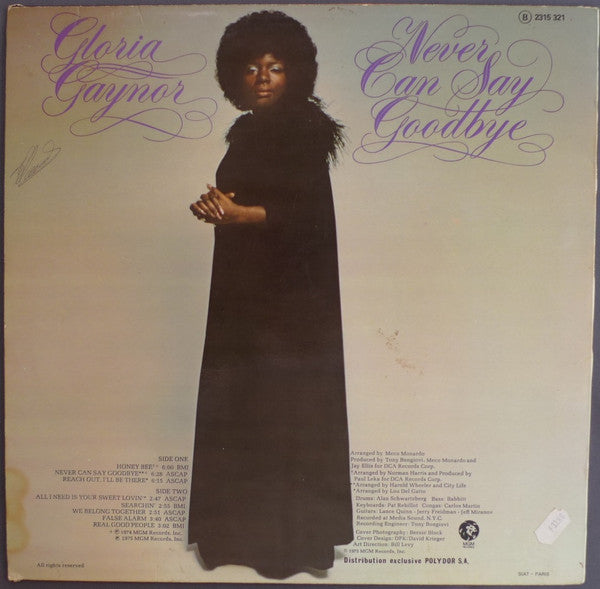 Gloria Gaynor - Never Can Say Goodbye (LP Tweedehands) - Discords.nl