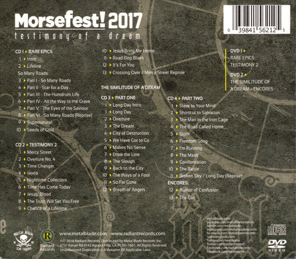 Neal Morse Band - Morsefest! 2017: Testimony Of A Dream (DVD) - Discords.nl