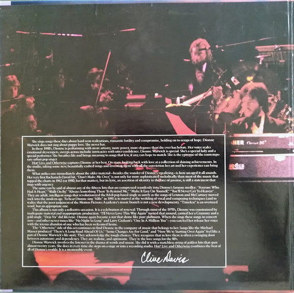 Dionne Warwick - Hot! Live And Otherwise (LP Tweedehands) - Discords.nl