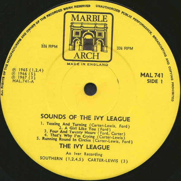 Ivy League, The - Sounds Of The Ivy League (LP Tweedehands) - Discords.nl