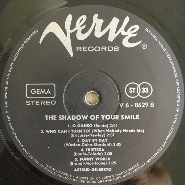 Astrud Gilberto - The Shadow Of Your Smile (LP Tweedehands) - Discords.nl