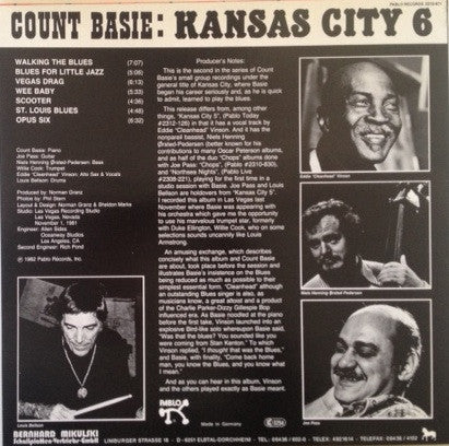 Count Basie 6 - Kansas City (LP Tweedehands) - Discords.nl