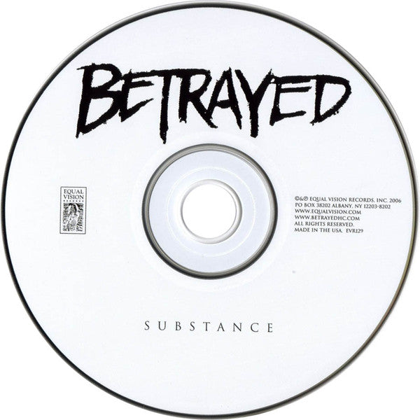 Betrayed - Substance (CD Tweedehands) - Discords.nl