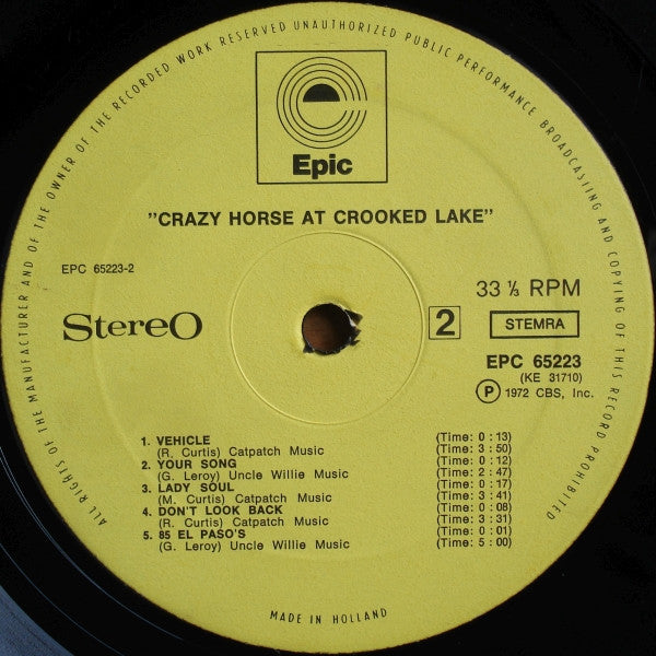 Crazy Horse - At Crooked Lake (LP Tweedehands) - Discords.nl