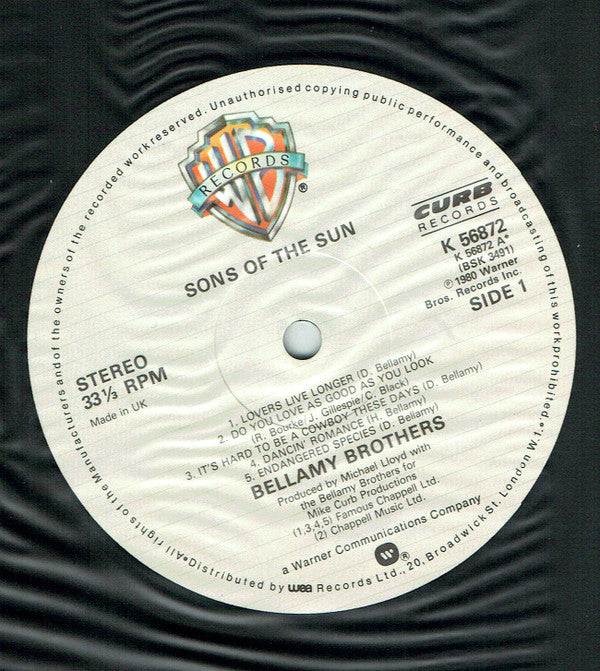 Bellamy Brothers - Sons Of The Sun (LP Tweedehands) - Discords.nl