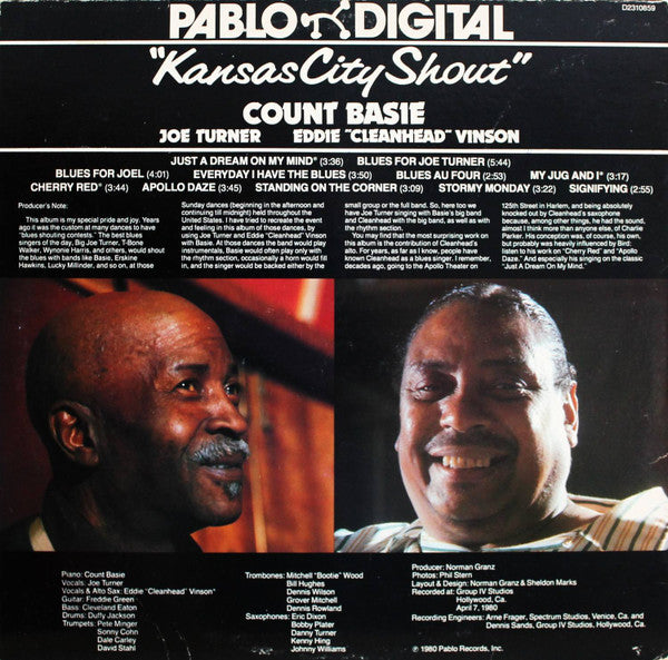 Count Basie, Big Joe Turner, Eddie "CleanHead" Vinson - Kansas City Shout (LP Tweedehands) - Discords.nl