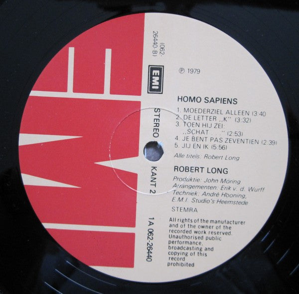 Robert Long - Homo Sapiens (LP Tweedehands) - Discords.nl