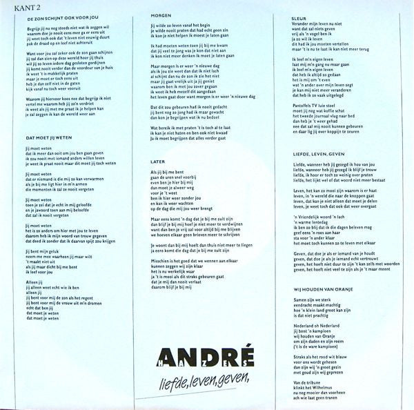 蘭LP Andre Hazes Liefde, Leven, Geven MOVLP3156 Music On Vinyl 未開封 /00260 Andre Hazes - Liefde, Leven, Geven (Ltd. Clear Vinyl) (LP