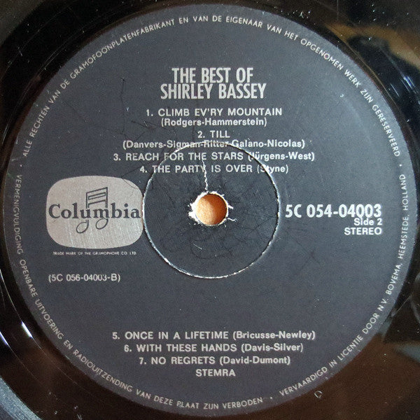 Shirley Bassey - The Best Of Shirley Bassey (LP Tweedehands) - Discords.nl