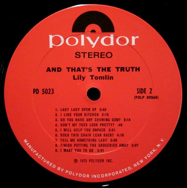 Lily Tomlin - And That's The Truth (LP Tweedehands) - Discords.nl
