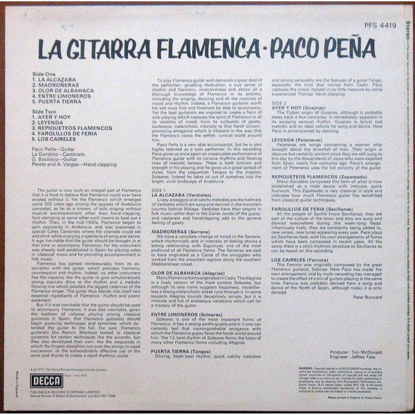 Paco Peña - La Gitarra Flamenca (LP Tweedehands) - Discords.nl