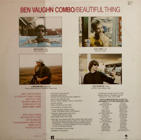 Ben Vaughn Combo - Beautiful Thing (LP Tweedehands) - Discords.nl