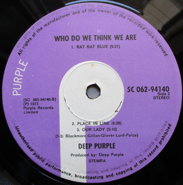 Deep Purple - Who Do We Think We Are (LP Tweedehands) - Discords.nl