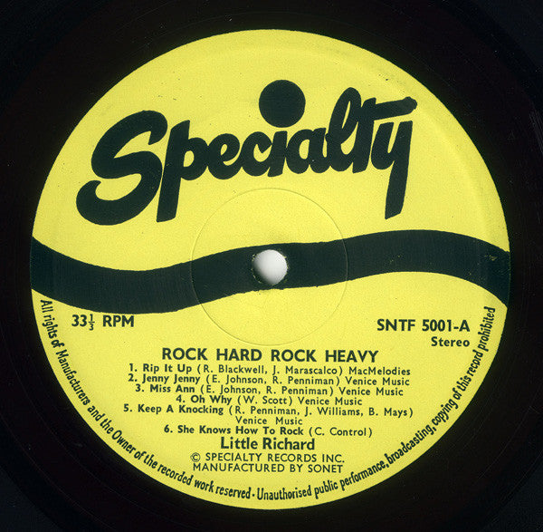 Little Richard - Rock Hard Rock Heavy (LP Tweedehands) - Discords.nl