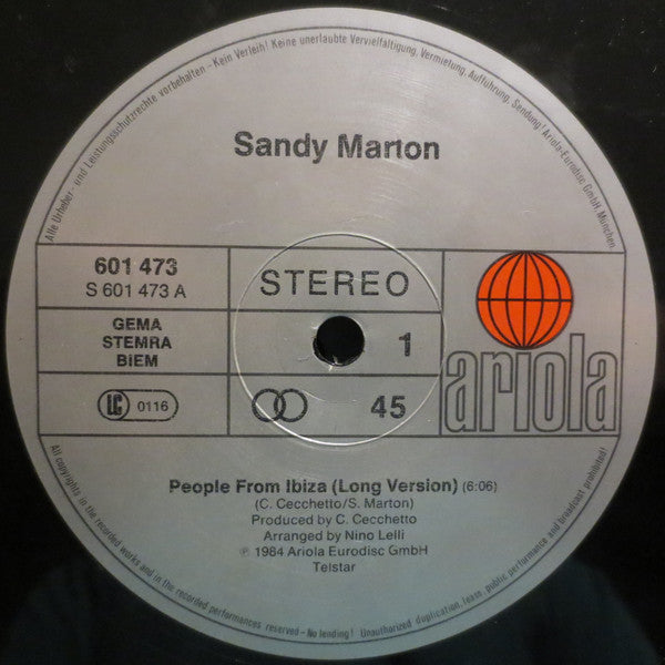 Sandy Marton - People From Ibiza (12" Tweedehands) - Discords.nl
