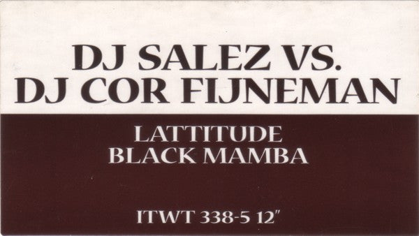 Salez Vs. Cor Fijneman - Lattitude / Black Mamba (12" Tweedehands) - Discords.nl