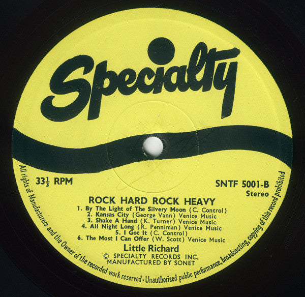 Little Richard - Rock Hard Rock Heavy (LP Tweedehands) - Discords.nl