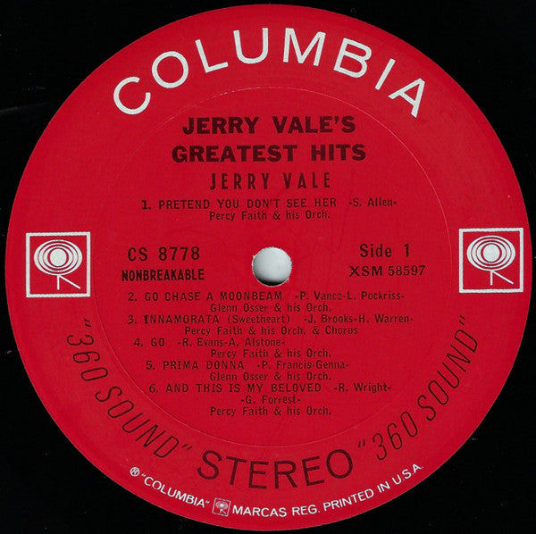 Jerry Vale - Jerry Vale's Greatest Hits (LP Tweedehands) - Discords.nl