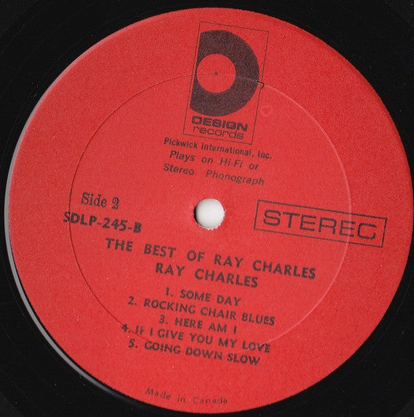 Ray Charles - The Best Of Ray Charles (LP Tweedehands) - Discords.nl