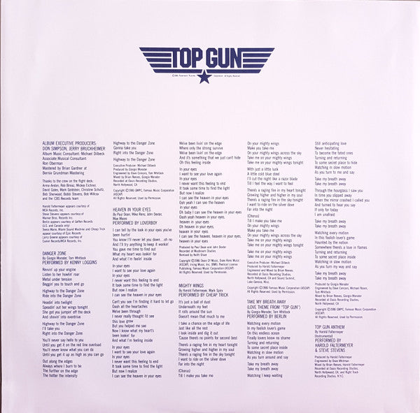 Various - Top Gun (Original Motion Picture Soundtrack) (LP) - Discords.nl