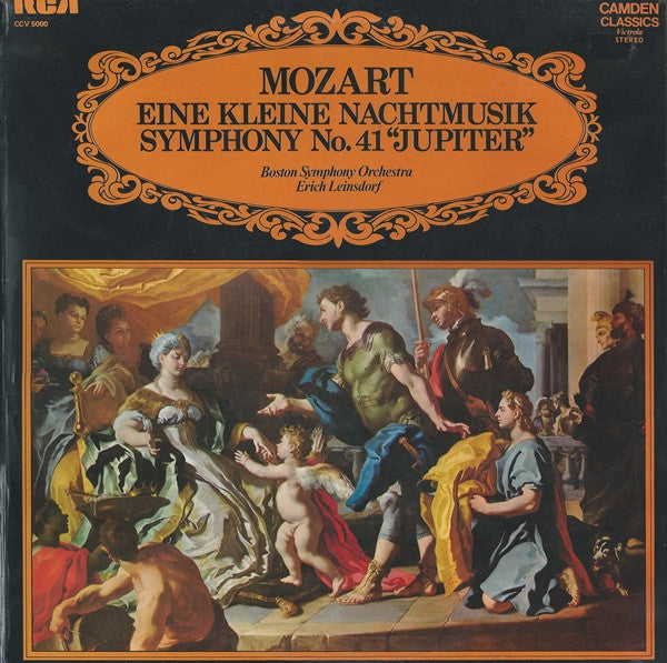 Wolfgang Amadeus Mozart, Boston Symphony Orchestra / Erich Leinsdorf - Eine Kleine Nachtmusik / Symphony No. 41 "Jupiter" (LP Tweedehands) - Discords.nl