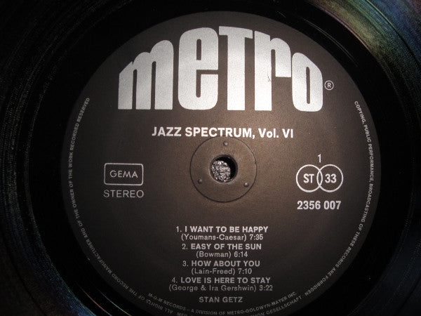 Stan Getz - Jazz Spectrum Vol. 6 (LP Tweedehands) - Discords.nl