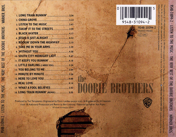 Doobie Brothers, The - Listen To The Music ⋅ The Very Best Of The Doobie Brothers (CD Tweedehands) - Discords.nl