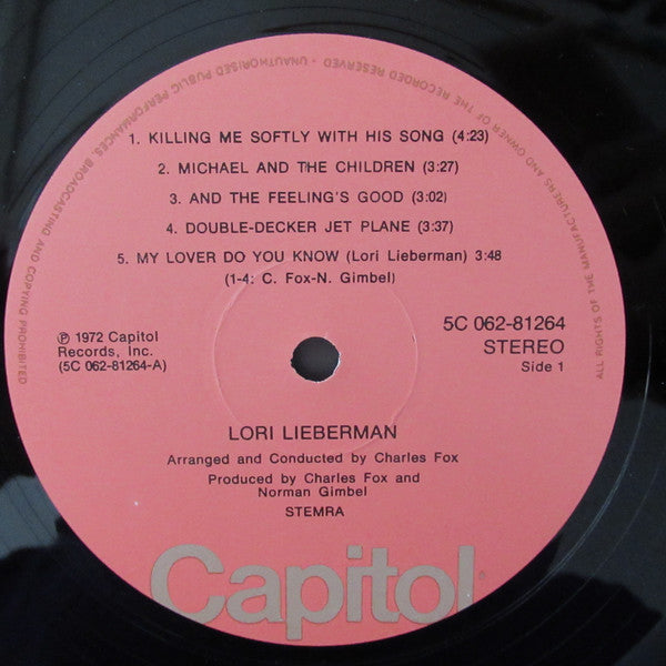 Lori Lieberman - Lori Lieberman (LP Tweedehands) - Discords.nl