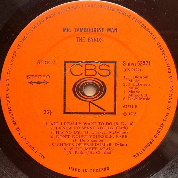 Byrds, The - Mr. Tambourine Man (LP Tweedehands) - Discords.nl