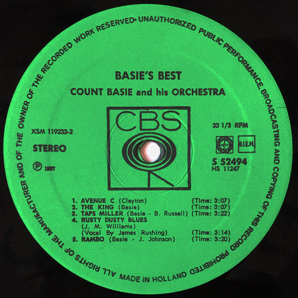 Count Basie Orchestra - Basie's Best! A Collection Of Immortal Performances (LP Tweedehands) - Discords.nl