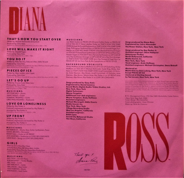 Diana Ross - Ross (LP Tweedehands) - Discords.nl