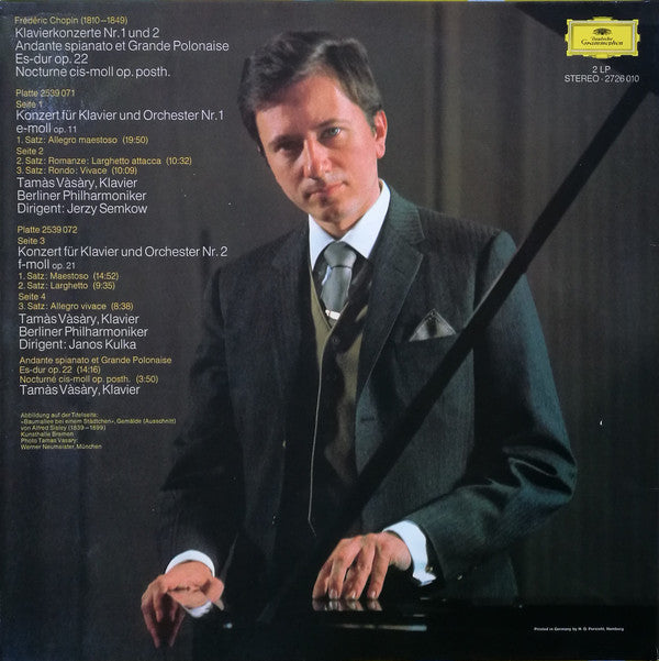 Frédéric Chopin, Tamás Vásáry - Klavierkonzerte (LP Tweedehands) - Discords.nl