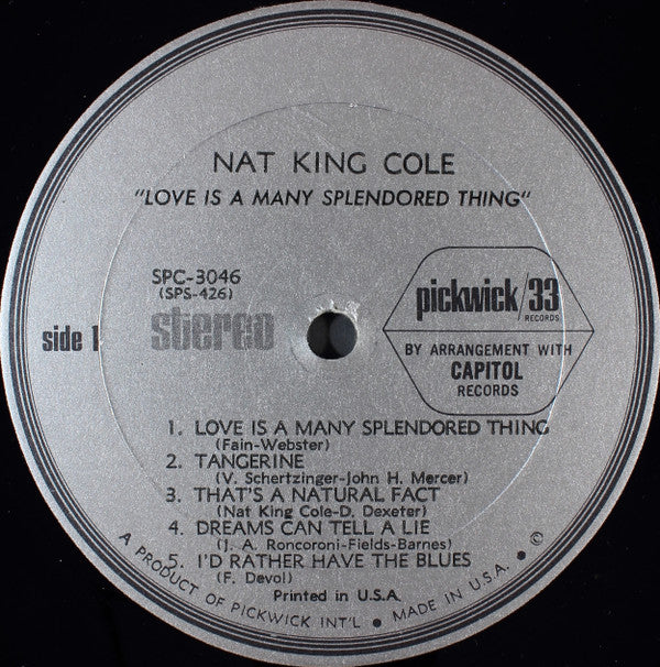 Nat King Cole - Love Is A Many Splendored Thing (LP Tweedehands) - Discords.nl