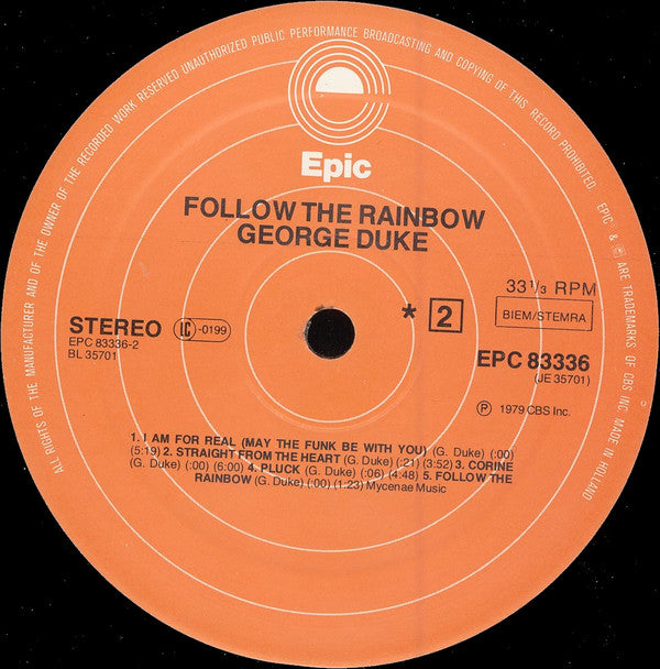George Duke - Follow The Rainbow (LP Tweedehands) - Discords.nl