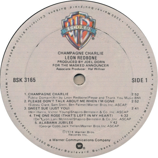 Leon Redbone - Champagne Charlie (LP Tweedehands) - Discords.nl