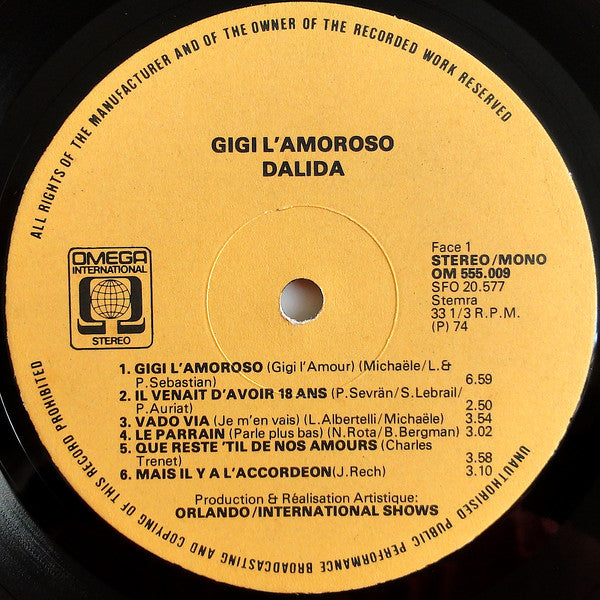 Dalida - Gigi L'Amoroso (LP Tweedehands) - Discords.nl