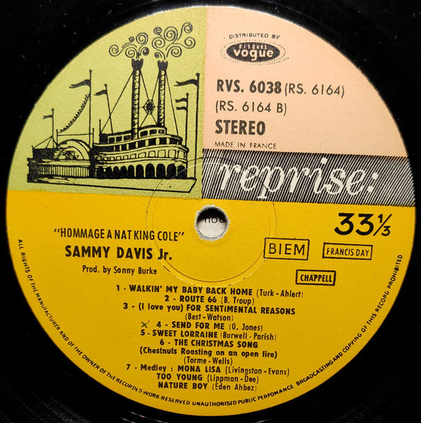 Sammy Davis Jr. - Hommage A Nat King Cole (LP Tweedehands) - Discords.nl