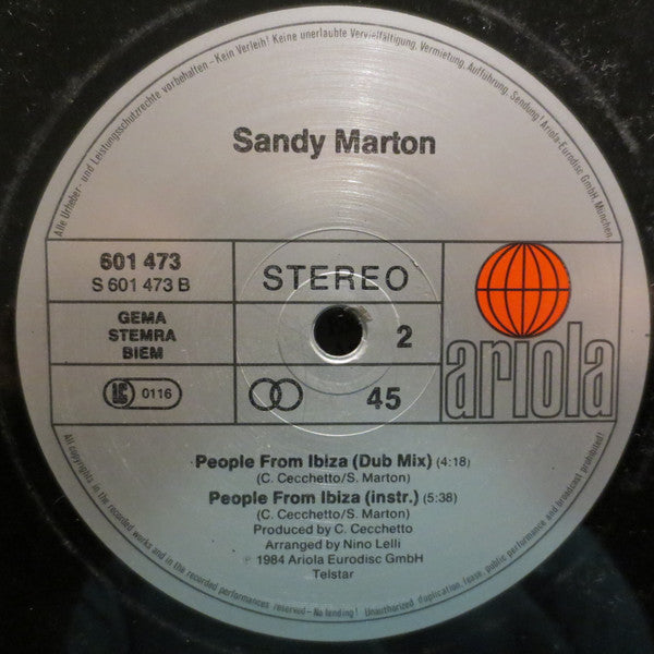 Sandy Marton - People From Ibiza (12" Tweedehands) - Discords.nl